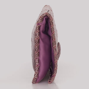Clutch Bottega Veneta Python Roxa