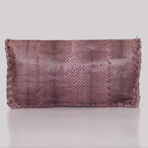 Clutch Bottega Veneta Python Roxa