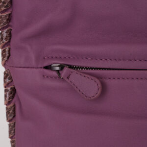 Clutch Bottega Veneta Python Roxa