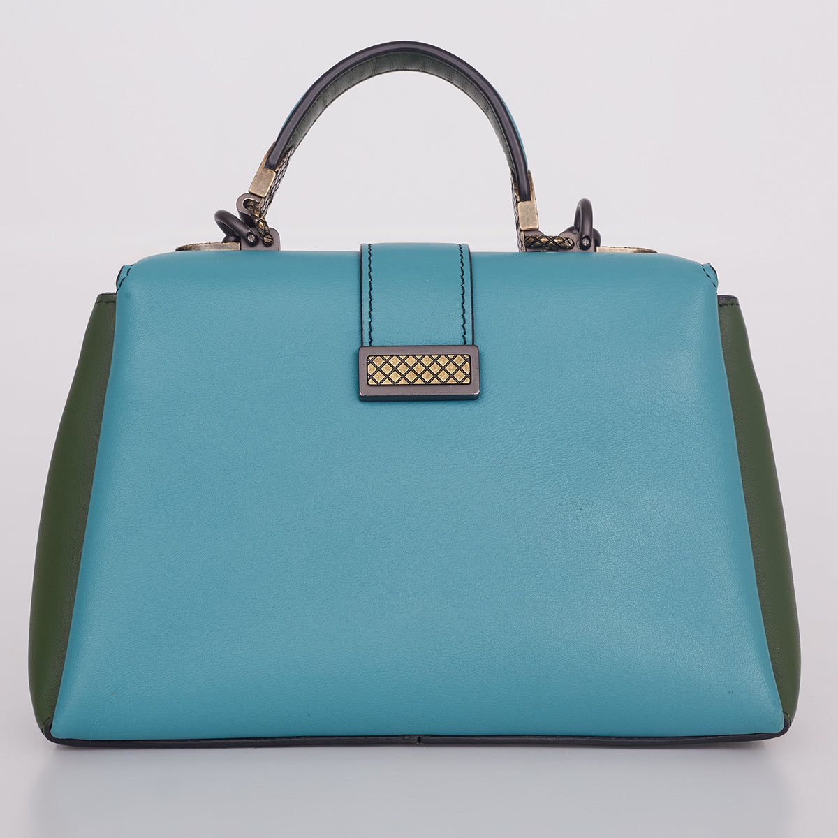 Bolsa Bottega Veneta Piazza Verde e Turquesa