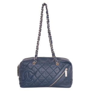 Bolsa Chanel Club Bowler Azul