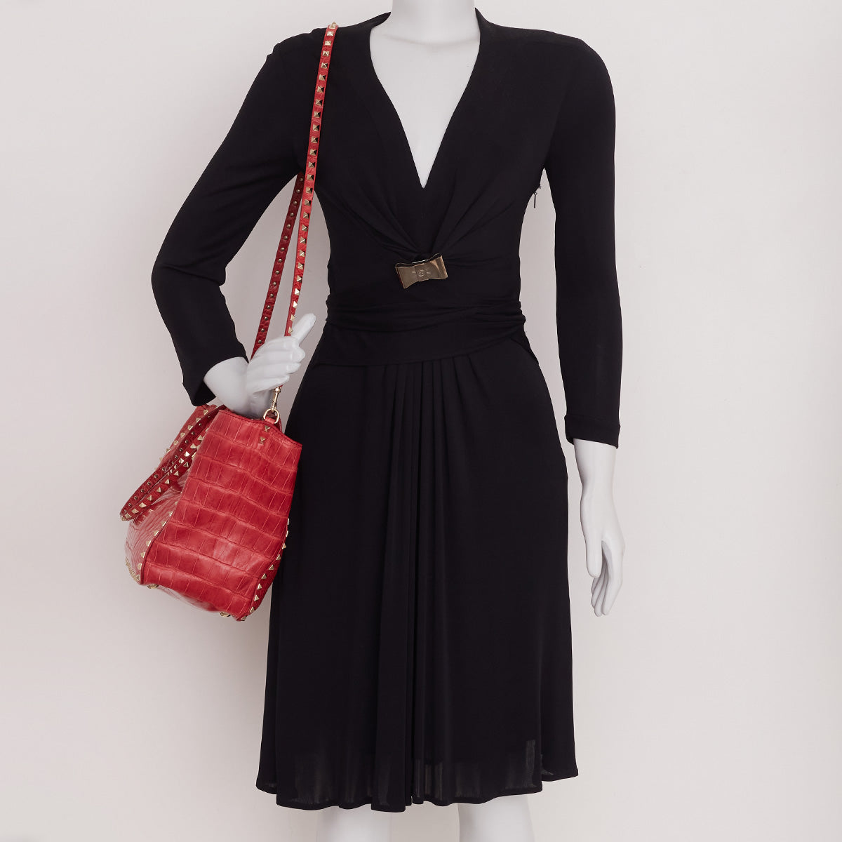 Bolsa Valentino Rockstud Rosa