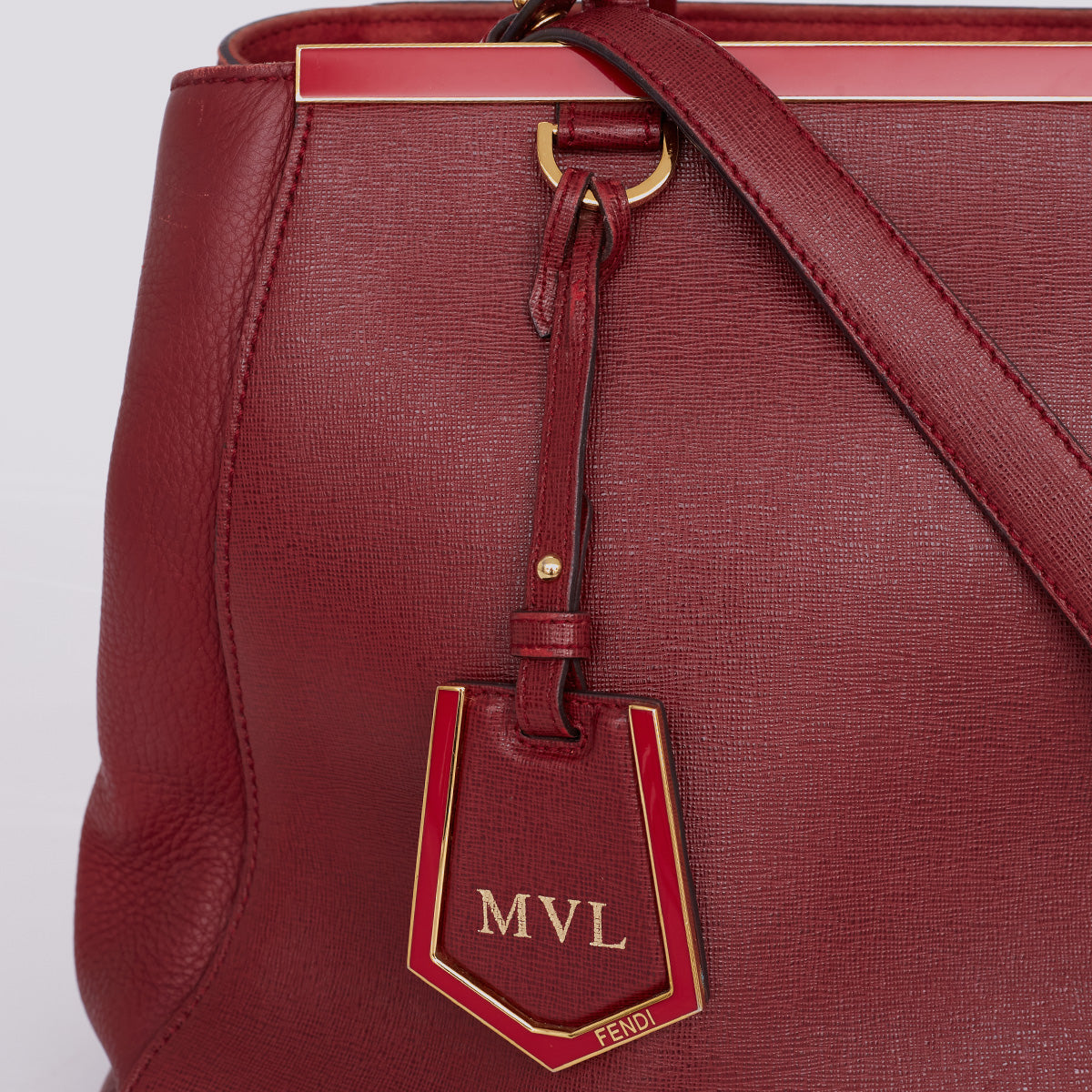 Bolsa Fendi 2 Jours Vinho