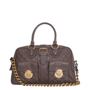 Bolsa Marc Jacobs Marrom com Dourado