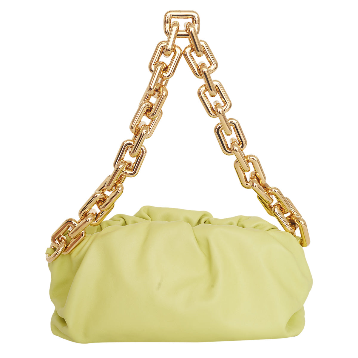 Bolsa Bottega Veneta Pouch Chain Verde Lima