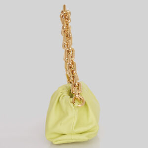 Bolsa Bottega Veneta Pouch Chain Verde Lima