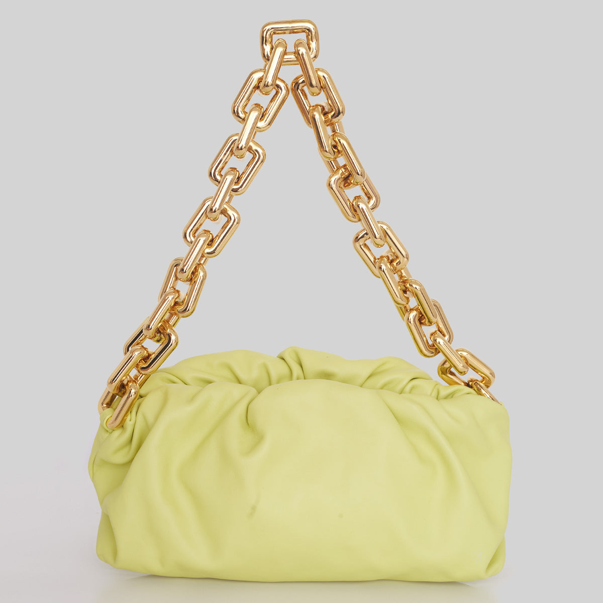Bolsa Bottega Veneta Pouch Chain Verde Lima