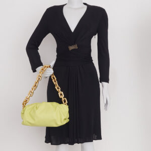 Bolsa Bottega Veneta Pouch Chain Verde Lima