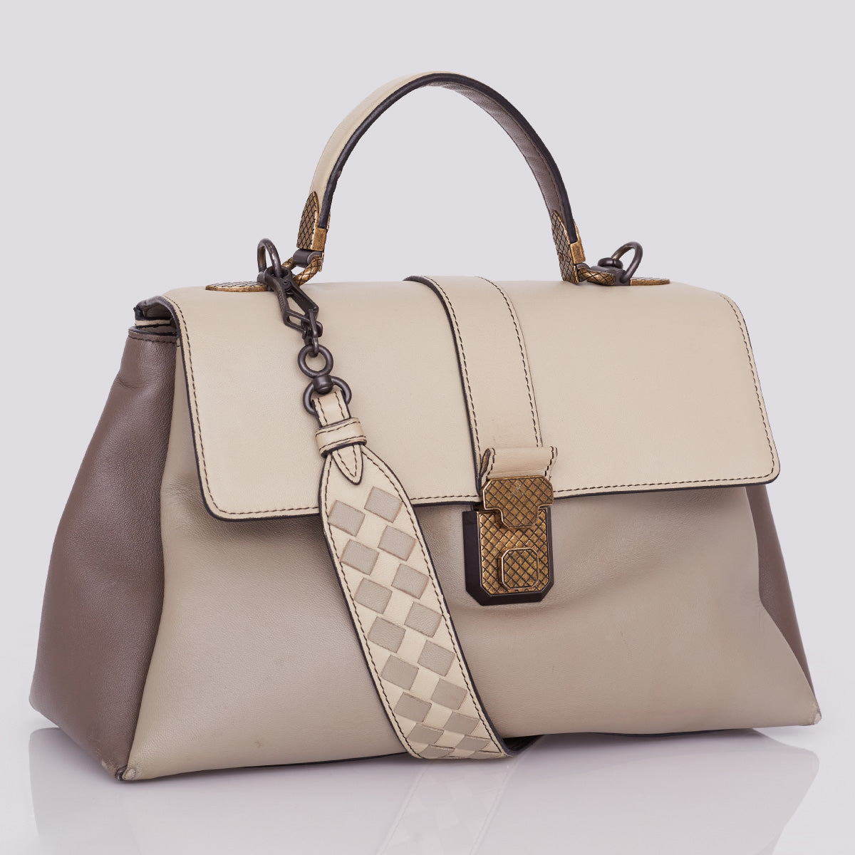 Bolsa Bottega Veneta Piazza Cinza