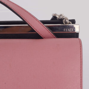 Bolsa Fendi Demi Jour Cinza e Rosa