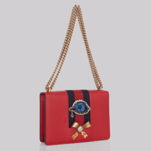 Bolsa Gucci Vermelha Com Bordados