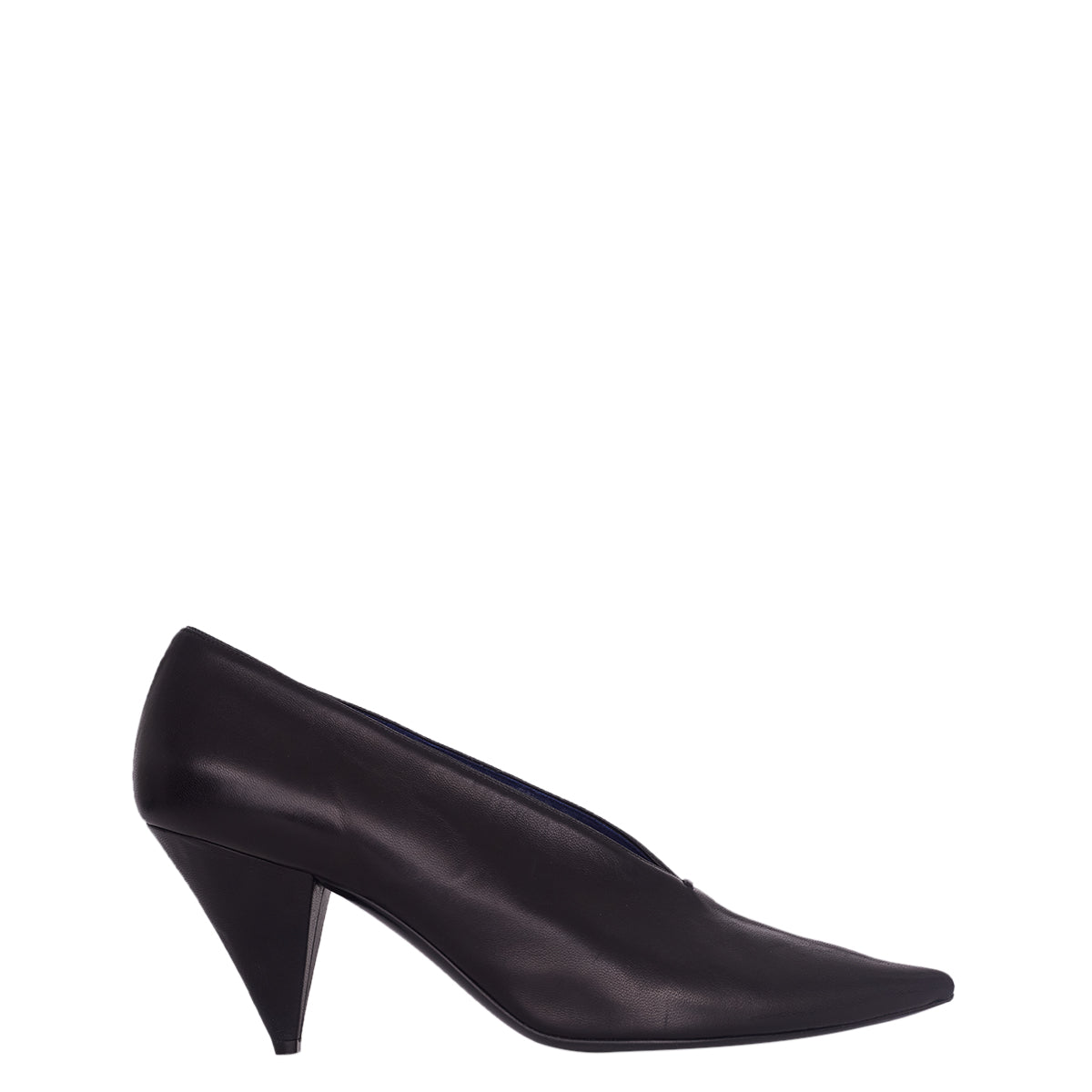 Sapato Céline Preto c/ Bico Fino Alongado Tam.38,5 Br