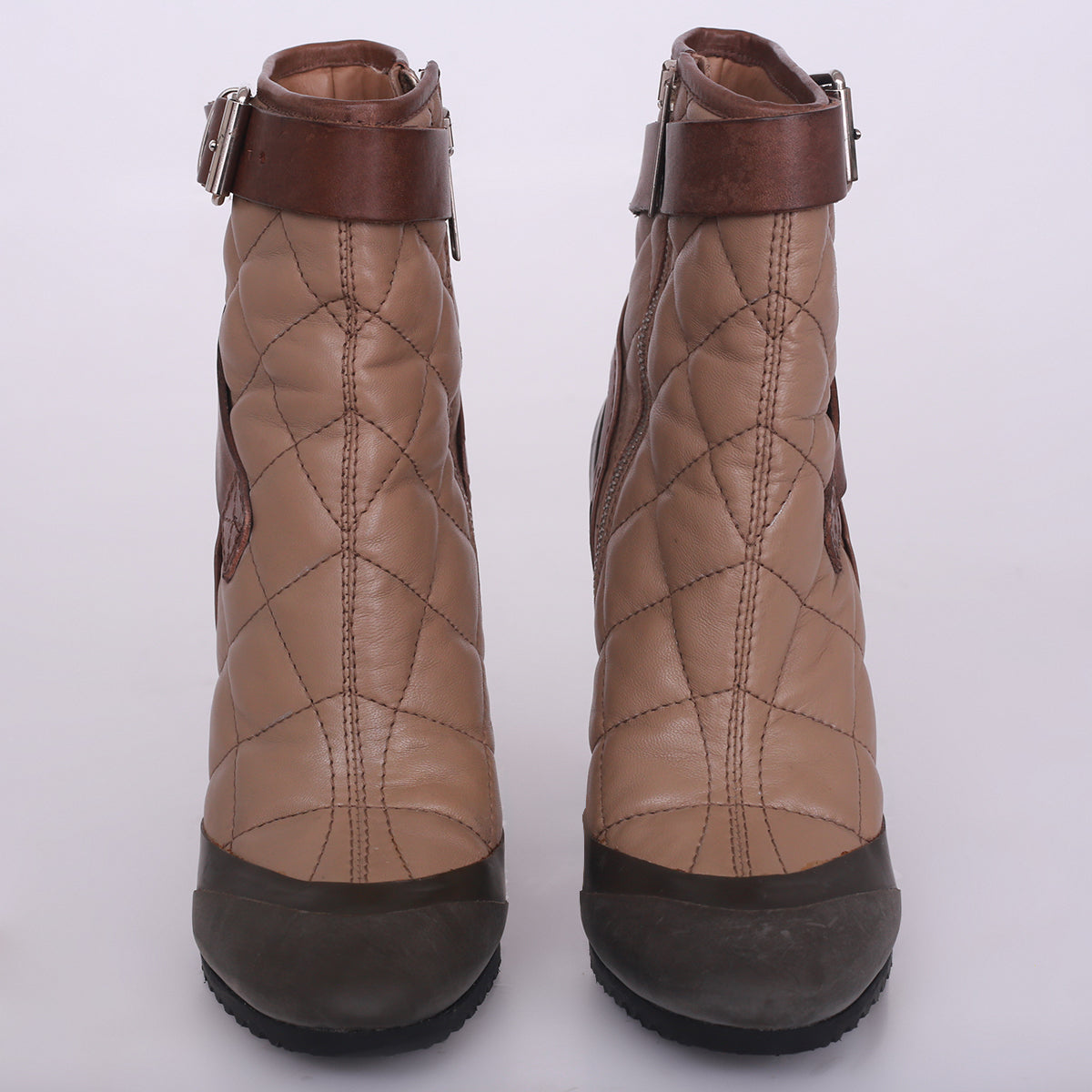 Bota Burberry de Salto Caramelo Tam. 36,5 Br