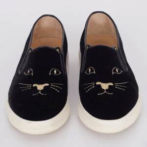 Tênis Charlotte Olympia Slip On Preto Tam. 36,5 BR