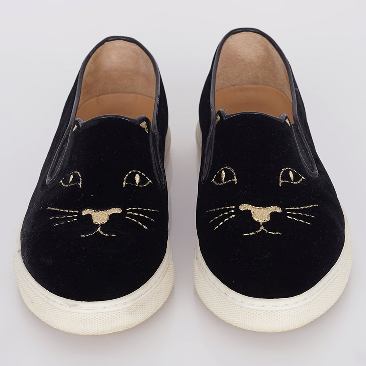 Tênis Charlotte Olympia Slip On Preto Tam. 36,5 BR