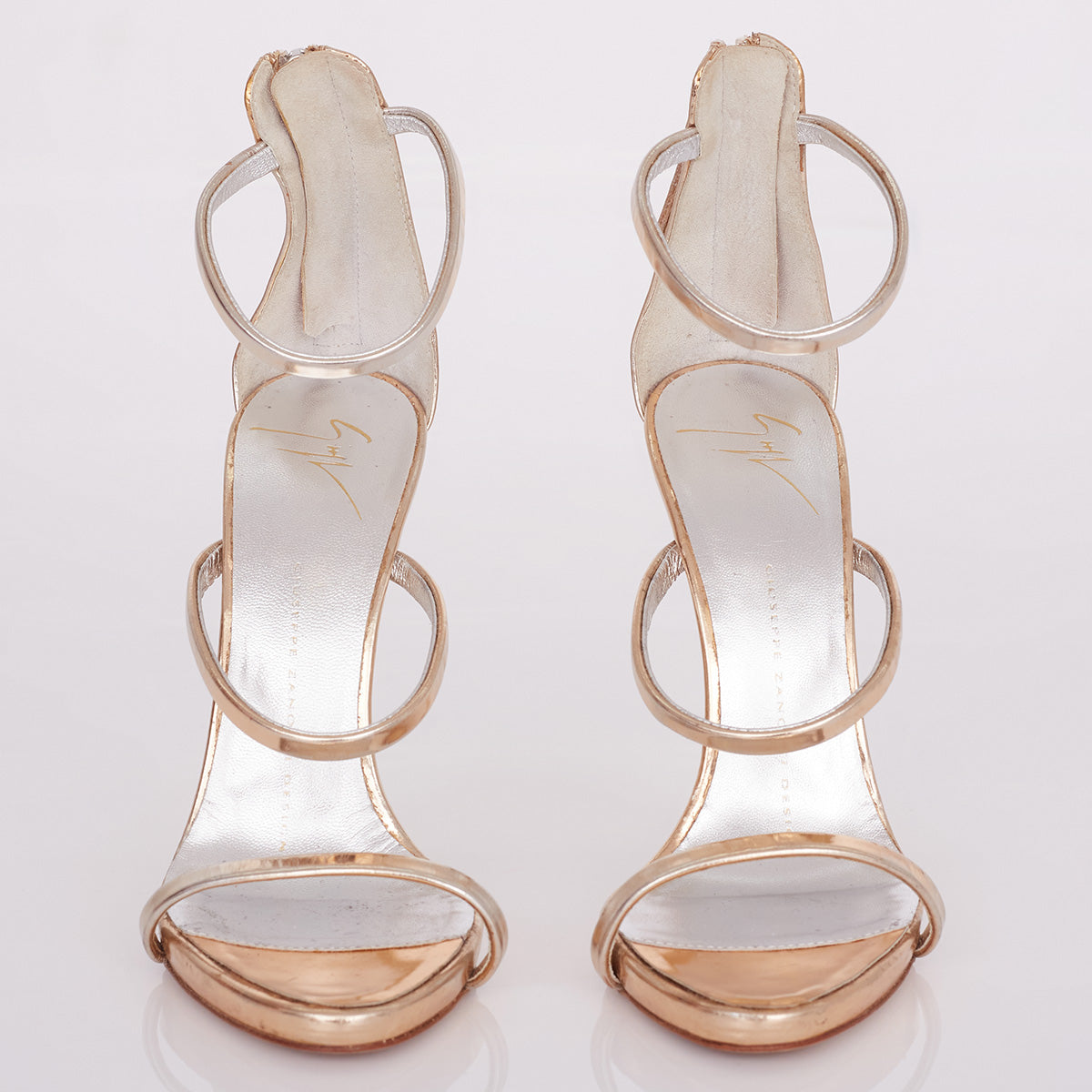 Sandália Giuseppe Zanotti Harmony 120 Metalic Tam. 34 Br