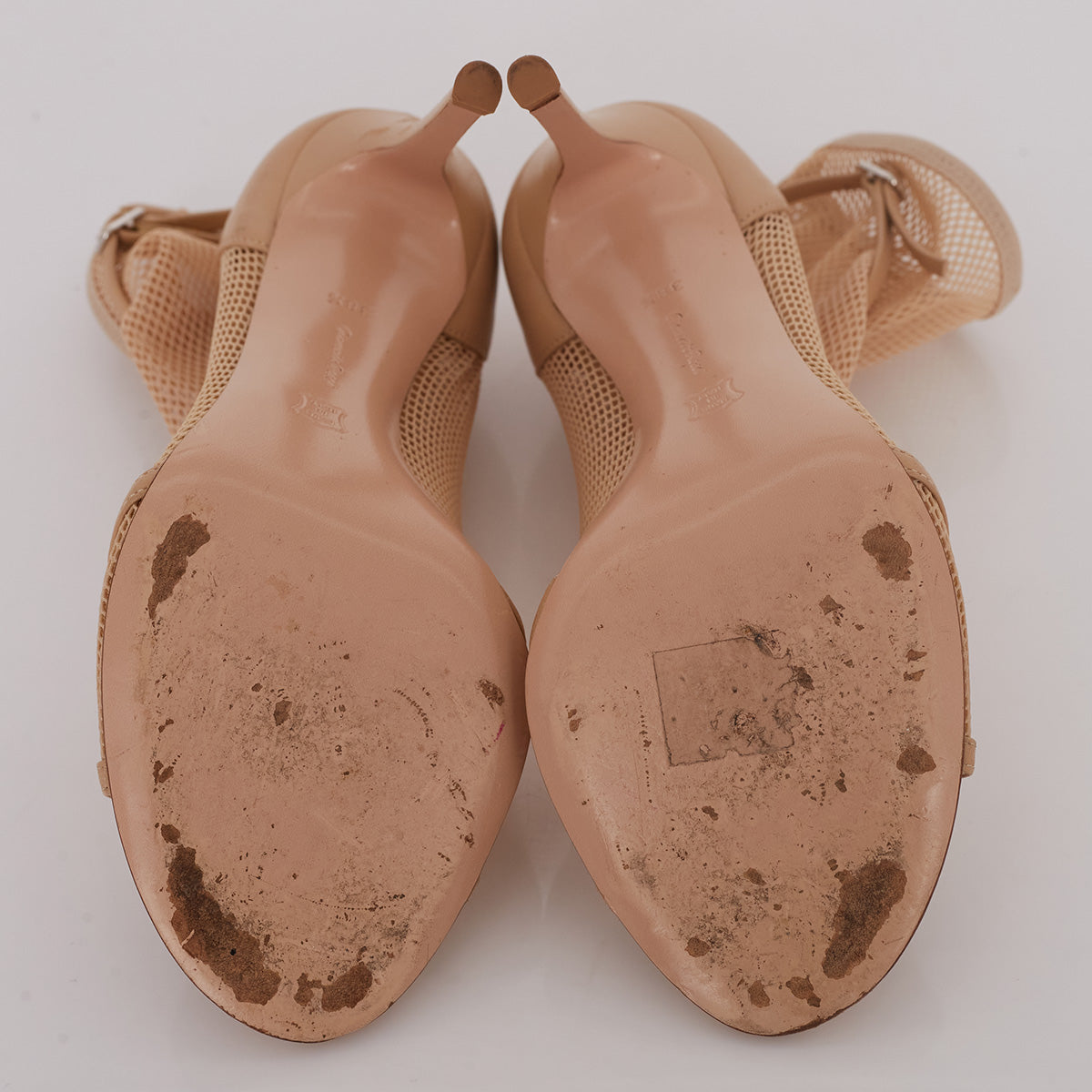 Sandália Gianvito Rossi Tela Nude Tam. 36,5 Br
