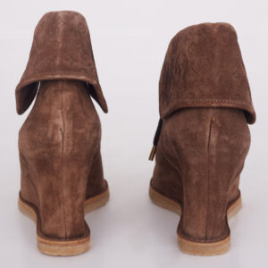 Bota Louis Vuitton Marrom Tam. 37,5 Br
