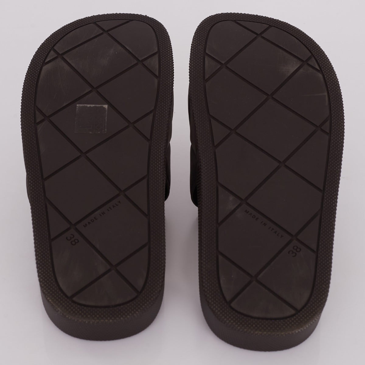 Slide Bottega Veneta Marrom Escuro Tam. 36 Br