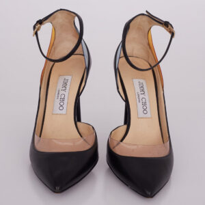 Scarpin Jimmy Choo Preto c/ Detalhe Transparente Tam. 35,5 Br
