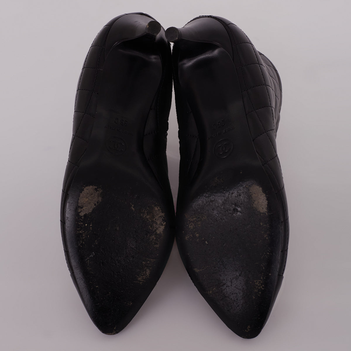 Bota Chanel Preta Tam. 35 Br