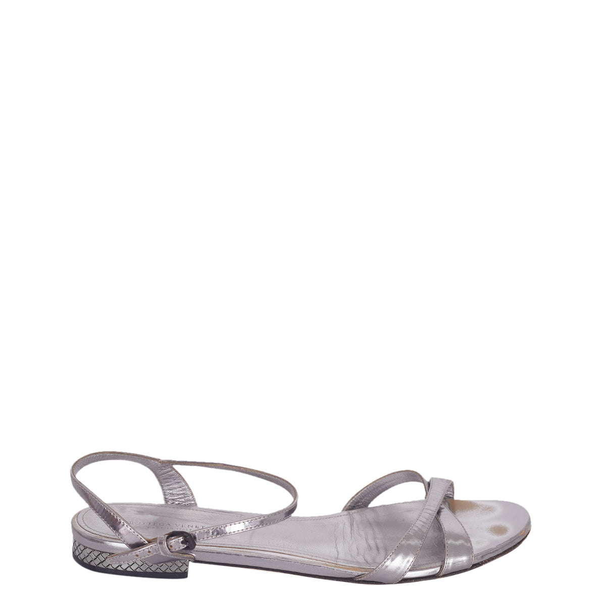 Rasteira Bottega Veneta Prata Tam. 38 Br