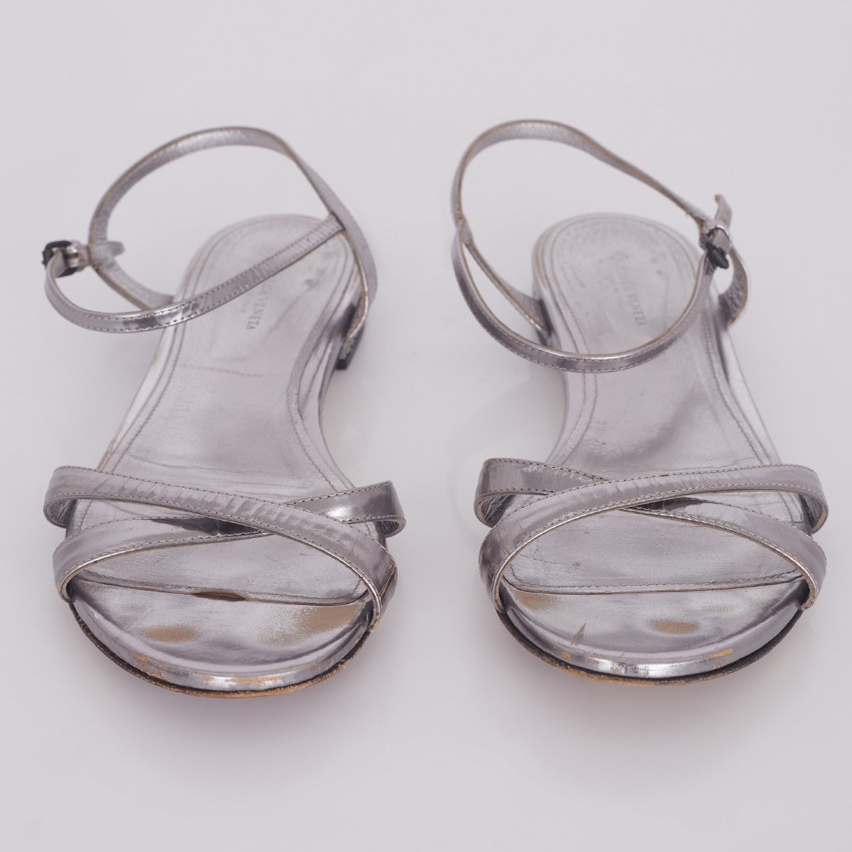 Rasteira Bottega Veneta Prata Tam. 38 Br