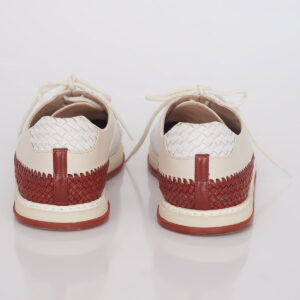 Oxford Bottega Veneta Off White e Caramelo Tam. 37,5 BR