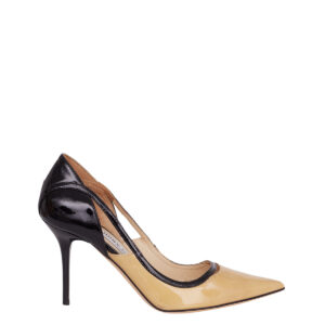 Scarpin Jimmy Choo Nude e Preto Tam. 34 Br