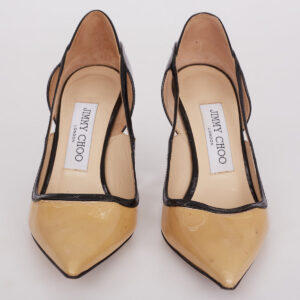 Scarpin Jimmy Choo Nude e Preto Tam. 34 Br