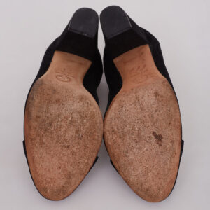 Sapato Chanel Preto c/ Elástico Tam. 37,5 Br