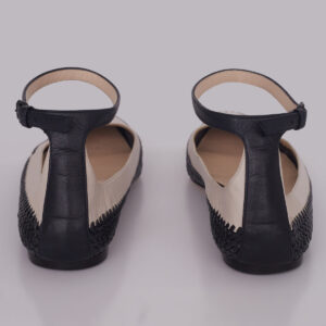 Sapato Bottega Veneta Preto e Off White Tam. 37,5 BR