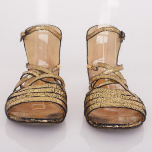 Sandália Bottega Veneta Dourada Tam. 38,5 Br