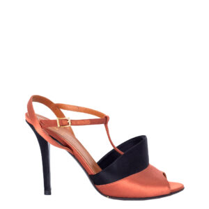 Sandália Fendi Terracota e Preto Tam.39