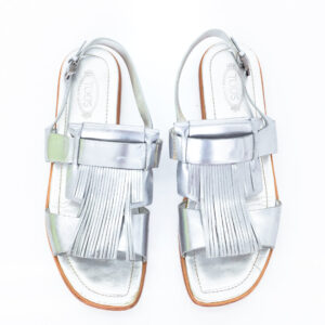 Rasteirinha Tod’s Prata Tam. 39