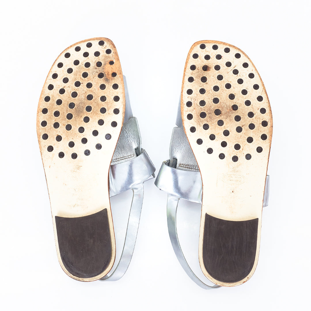 Rasteirinha Tod’s Prata Tam. 39