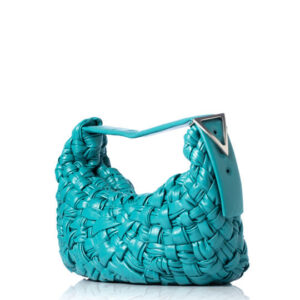 Bolsa Bottega Veneta Banana Hobo Azul Turquesa