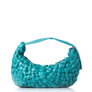 Bolsa Bottega Veneta Banana Hobo Azul Turquesa