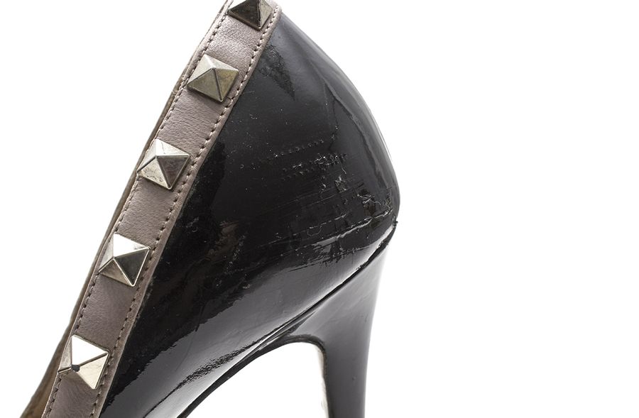 Peep Toe Valentino Preto Tam. 38,5