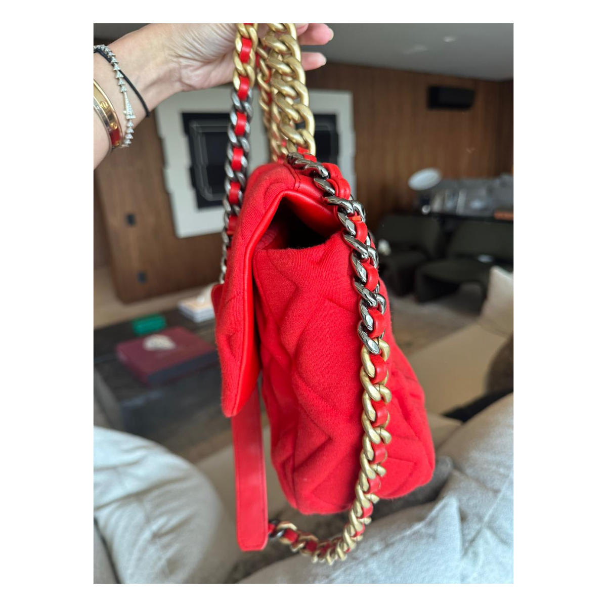 Bolsa Chanel 19 Vermelha