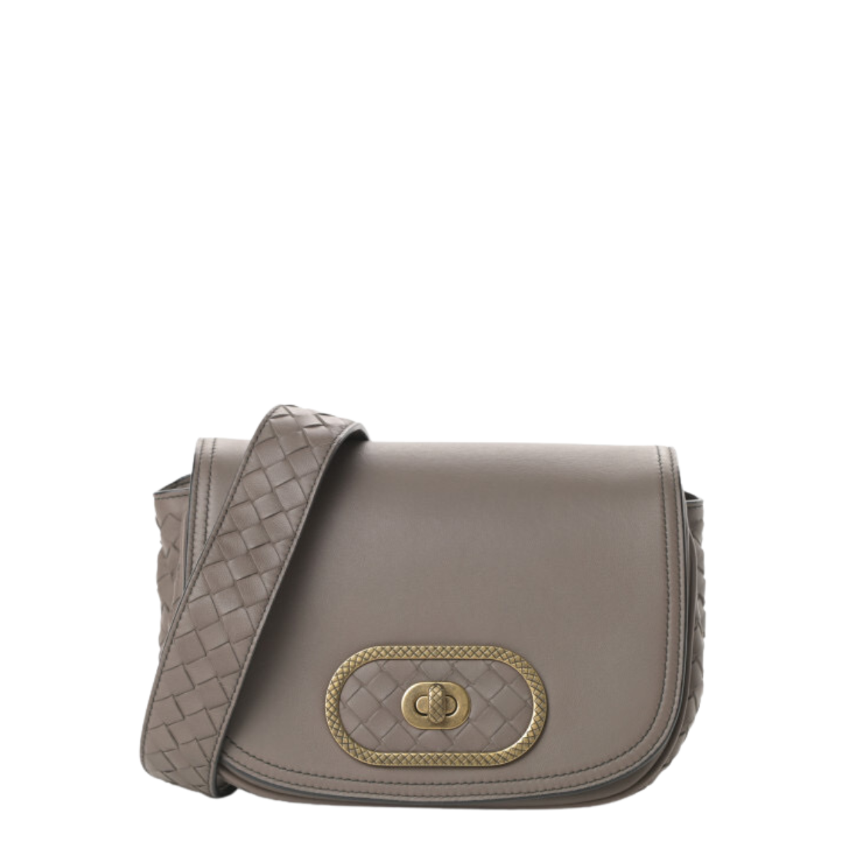 Bolsa Bottega Veneta Nappa Intrecciato Cinza