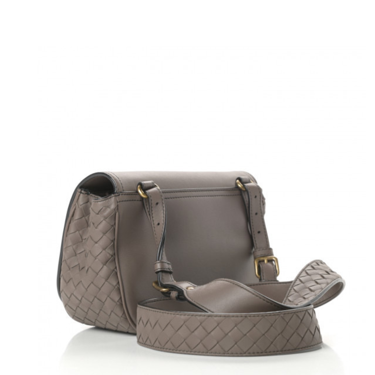 Bolsa Bottega Veneta Nappa Intrecciato Cinza