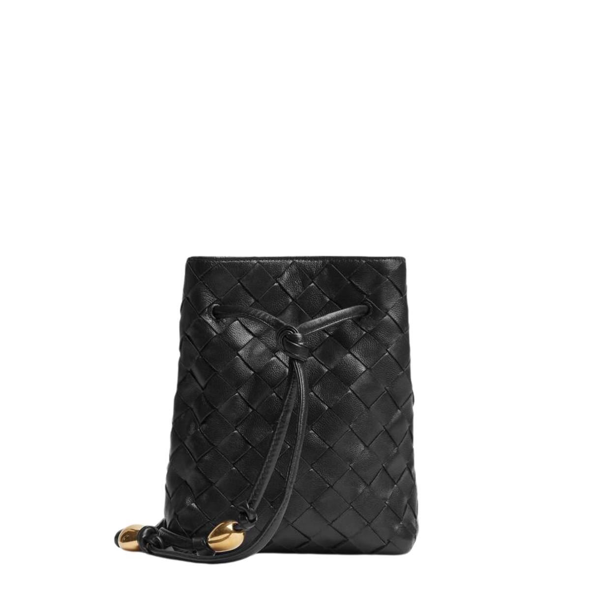 Bolsa Bottega Veneta Small Intrecciato Bucket Preta