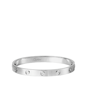 Pulseira Cartier Love Ouro Branco