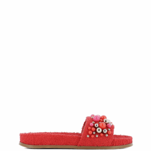 Slide Acquazzura Ciabatte Bon Bon Vermelha Tam. 36,5 Br