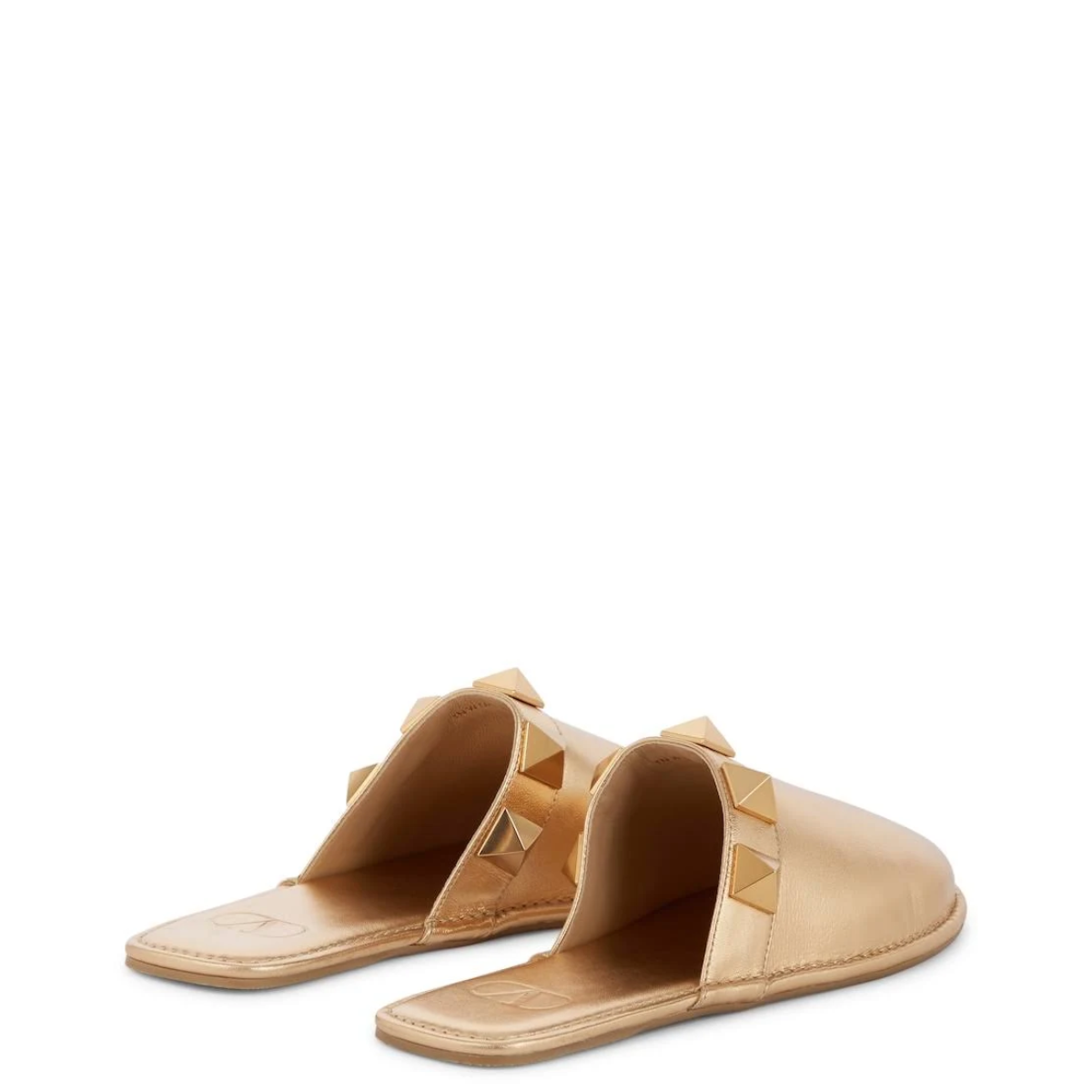 Mule Valentino Roman Stud Metallic Tam. 35 Br