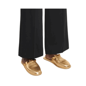 Mule Valentino Roman Stud Metallic Tam. 35 Br