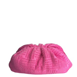 Bolsa Bottega Veneta The Pouch Atoalhada Rosa Fúcsia