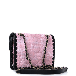 Bolsa Chanel Mini My Own Flap Tweed Rosa