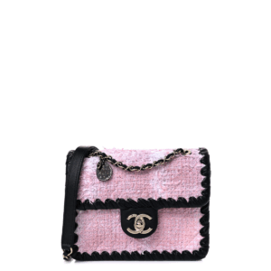 Bolsa Chanel Mini My Own Flap Tweed Rosa